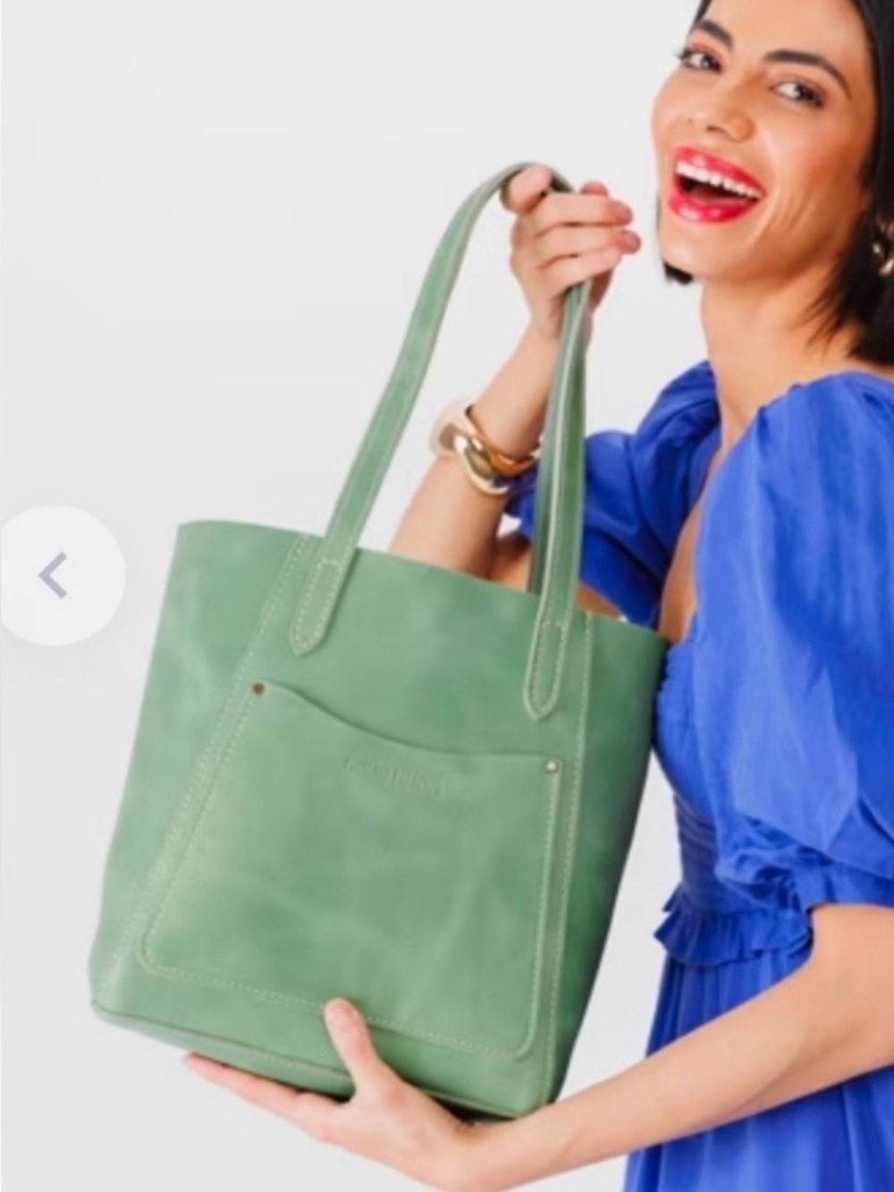 Portland Leather Large Cucumber Juliette Tote